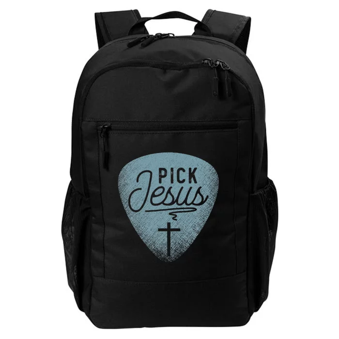 Jesus Guitar Pick Music Religious Guitar Player Daily Commute Backpack