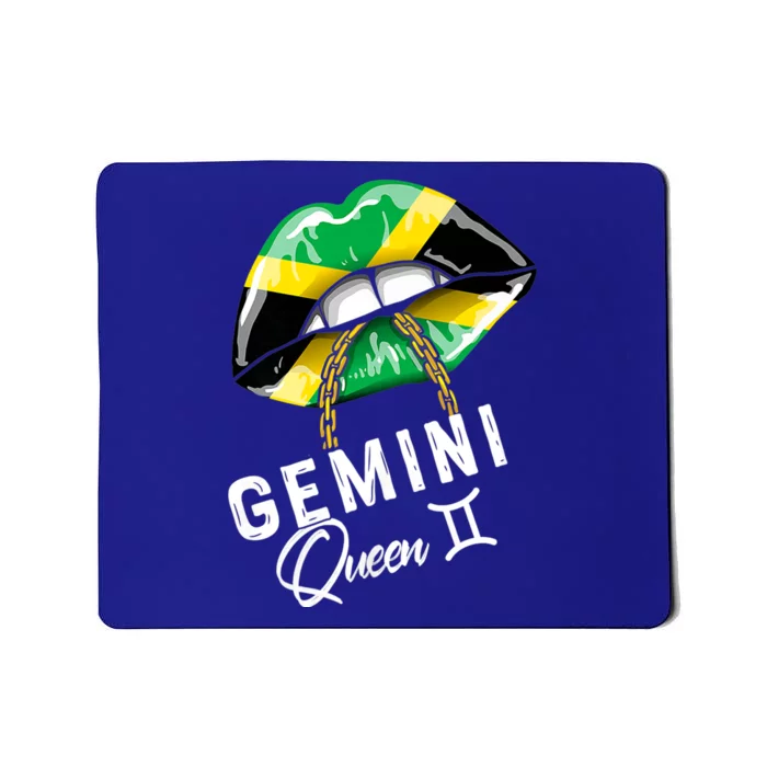 Jamaica Gemini Queen Zodiac Birthday Jamaican Lips Mousepad