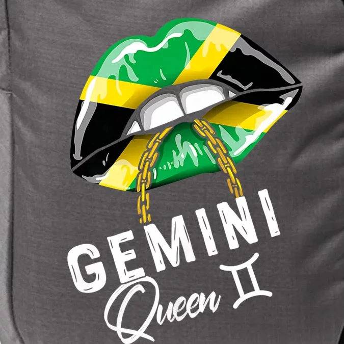 Jamaica Gemini Queen Zodiac Birthday Jamaican Lips Impact Tech Backpack