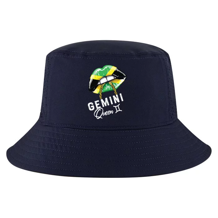 Jamaica Gemini Queen Zodiac Birthday Jamaican Lips Cool Comfort Performance Bucket Hat