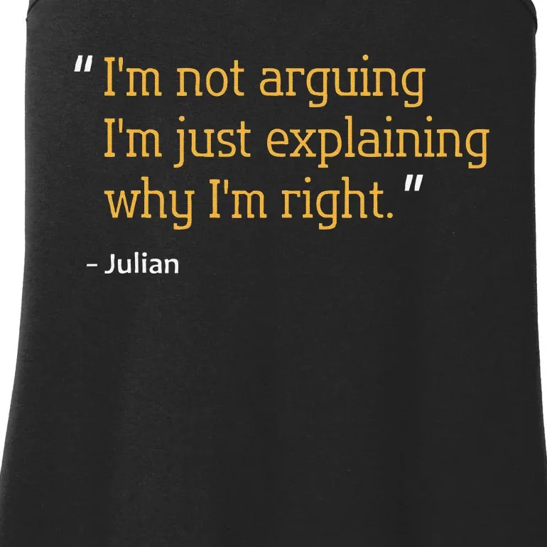 Julian Gift Quote Funny Birthday Idea Ladies Essential Tank