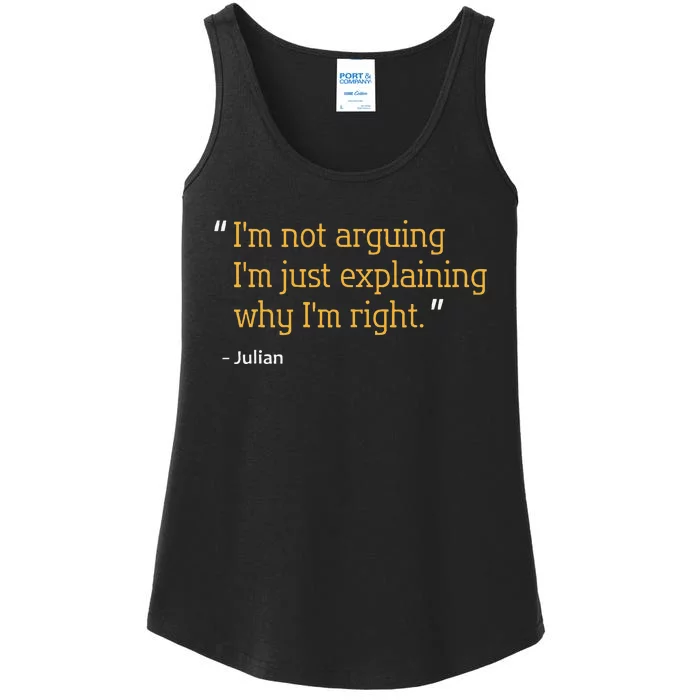 Julian Gift Quote Funny Birthday Idea Ladies Essential Tank