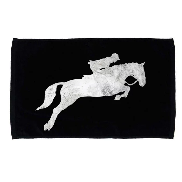 Jumping Galloping Racing Horse Horseback Riding Gift Microfiber Hand Towel