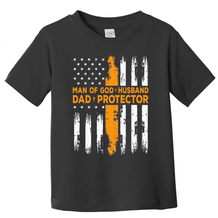 Jesus God Religious Man Of God Husband Dad Protector Toddler T-Shirt