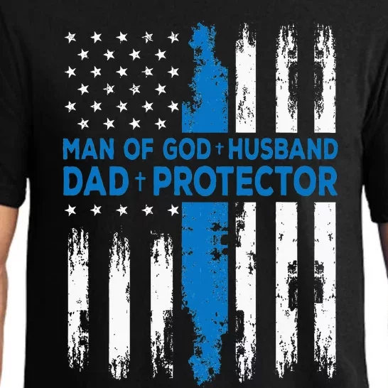 Jesus God Religious Man Of God Husband Dad Protector Pajama Set