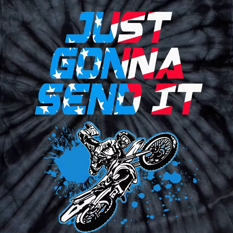 Just Gonna Send It Motocross Dirt Bike Tie-Dye T-Shirt