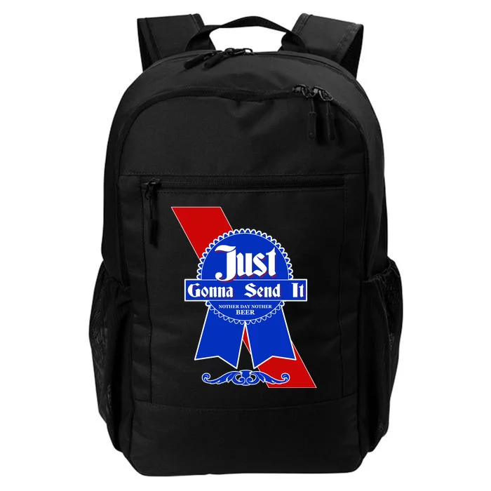 Just Gonna Send It Nother Day Nother Beer Blue Ribbon Daily Commute Backpack