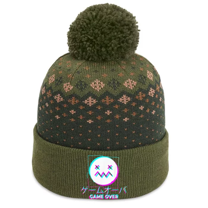 Japanese Glitch Sad Anime Girl Boy Game Over Aesthetic The Baniff Cuffed Pom Beanie