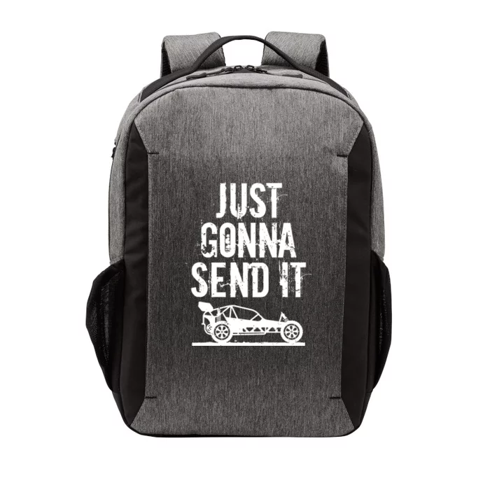 Just Gonna Send It Rc Car Racing Just Send It Quote Rc Meme Funny Gift Vector Backpack