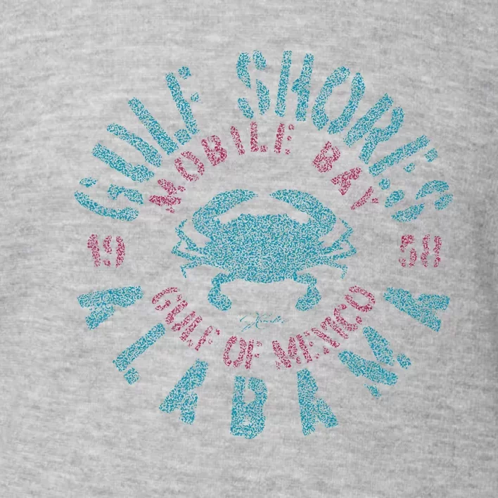 JCombs Gulf Shores AL With Blue Crab Toddler Sweatshirt