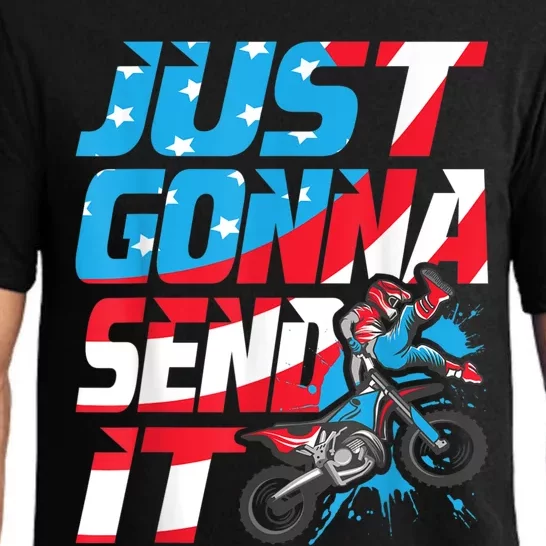 Just Gonna Send It Dirt Bike MX Biker Rider Motocross Pajama Set