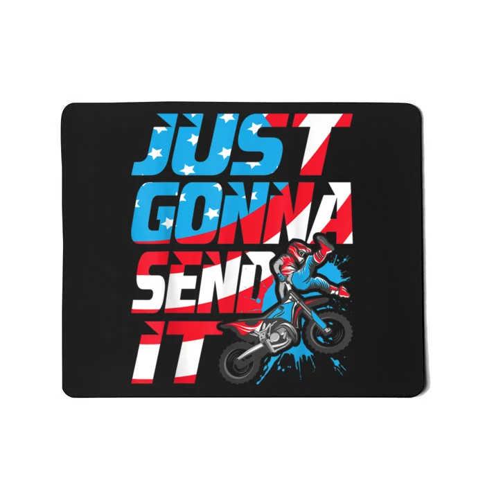 Just Gonna Send It Dirt Bike MX Biker Rider Motocross Mousepad