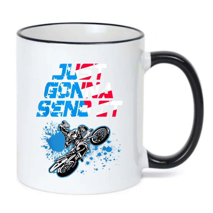 Just Gonna Send It Motocross Dirt Bike Tee Black Color Changing Mug