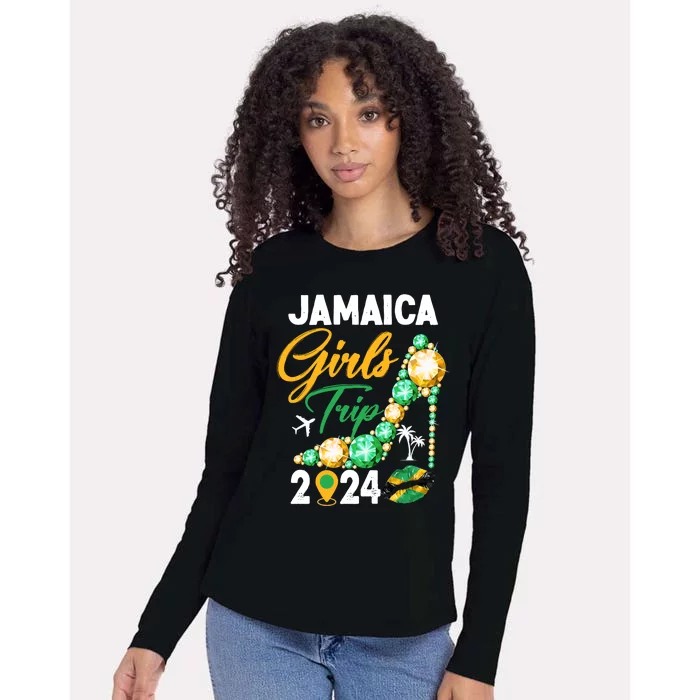 Jamaica Girls Trip 2024 Womens Cotton Relaxed Long Sleeve T-Shirt