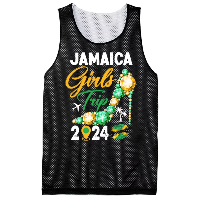 Jamaica Girls Trip 2024 Mesh Reversible Basketball Jersey Tank