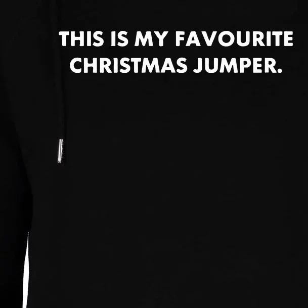 Janey Godley Wearing This Is My Favourite Christmas Jumper Womens Funnel Neck Pullover Hood