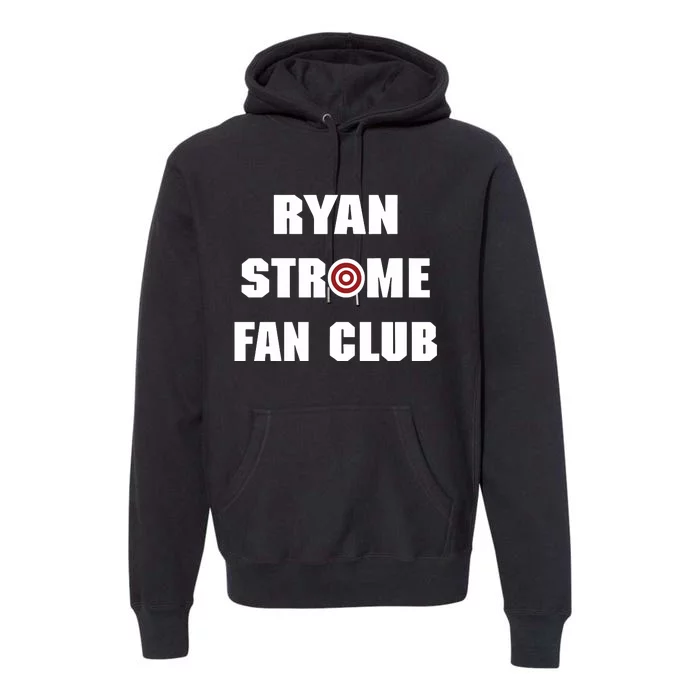 John Gibson Wearing Ryan Strome Fan Club Premium Hoodie