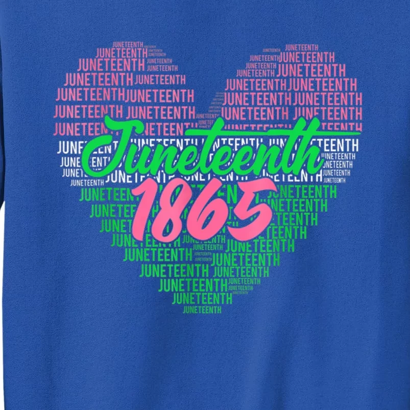 Junenth Heart Africa Fist June 19th 1865 Gift Sweatshirt