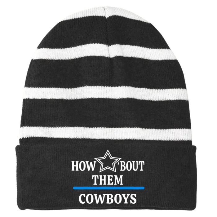 Jimmie How Bout Them Cowboy Striped Beanie with Solid Band