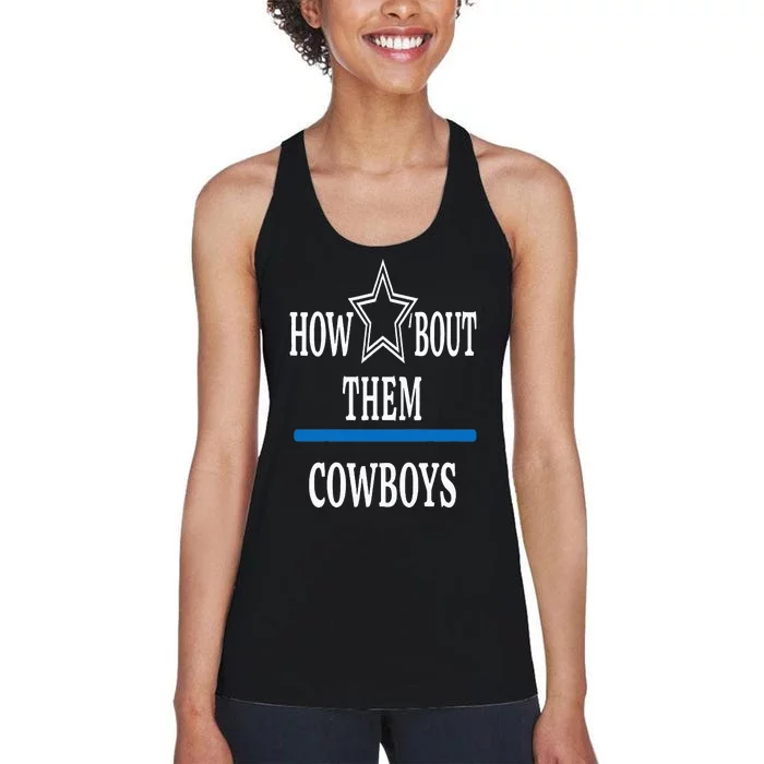 Jimmie How Bout Them Cowboy Women's Racerback Tank