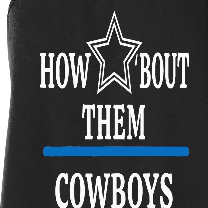 Jimmie How Bout Them Cowboy Women's Racerback Tank