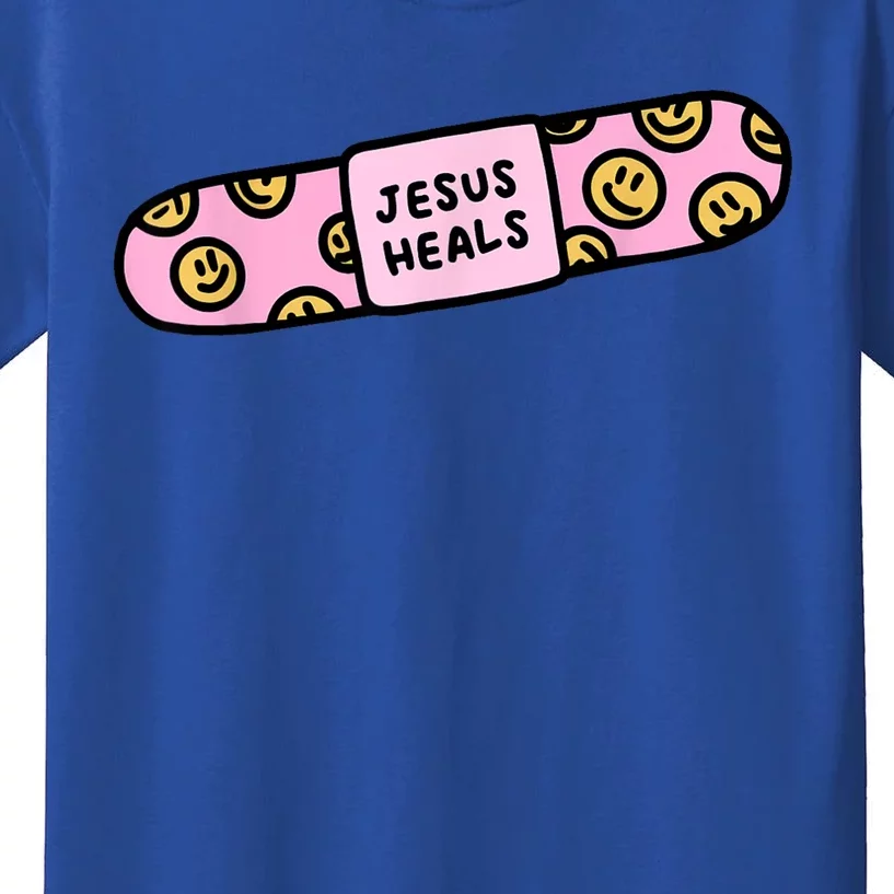 Jesus Heals Bandaid Christian Faith Healing Bible Verse Kids T-Shirt