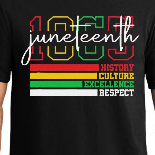 Juneteenth History Culture Excellence Respect 1865 Pajama Set