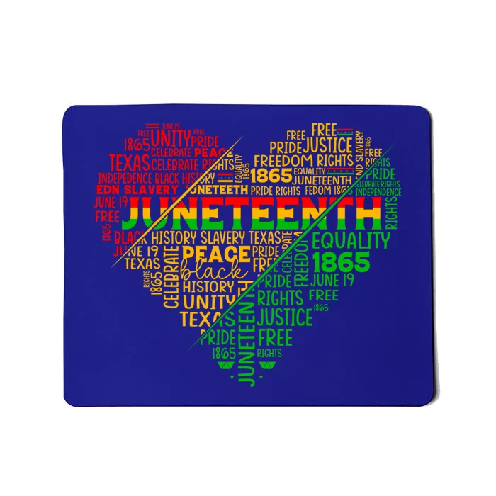 Junenth Heart Celebrating 1865 Celebrate Independence Day Gift Mousepad