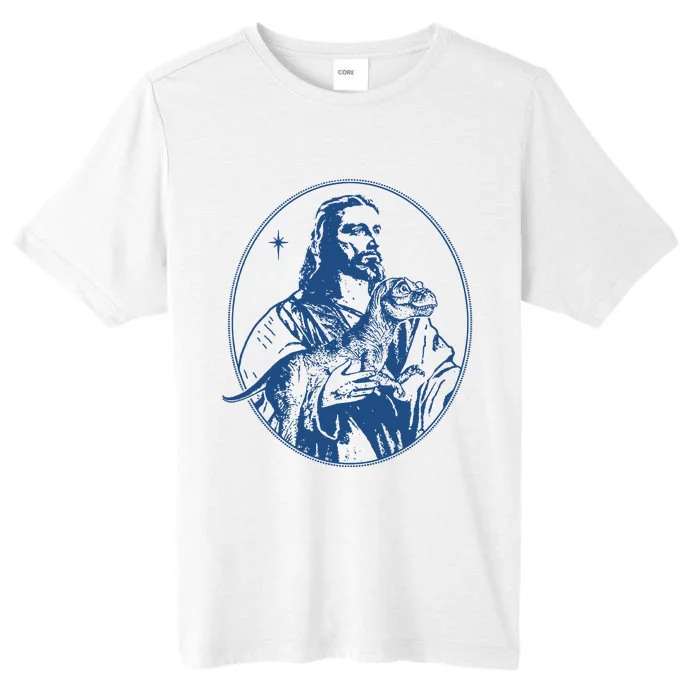 Jesus Holding Dinosaur ChromaSoft Performance T-Shirt