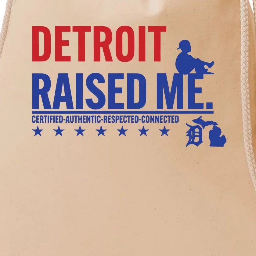 Jemele Hill Detroit Raised Me Certified Respected Connected New Drawstring Bag