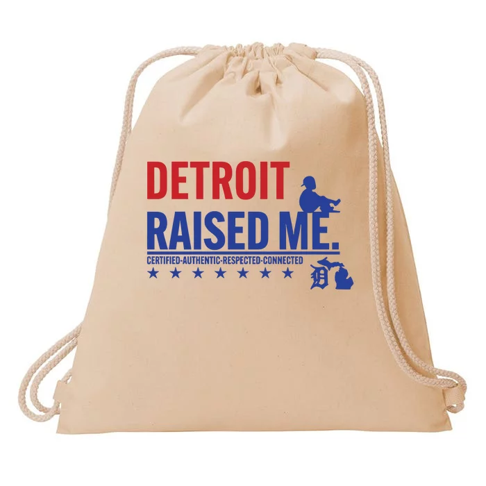 Jemele Hill Detroit Raised Me Certified Respected Connected New Drawstring Bag