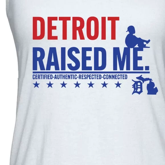 Jemele Hill Detroit Raised Me Certified Respected Connected New Ladies Essential Flowy Tank