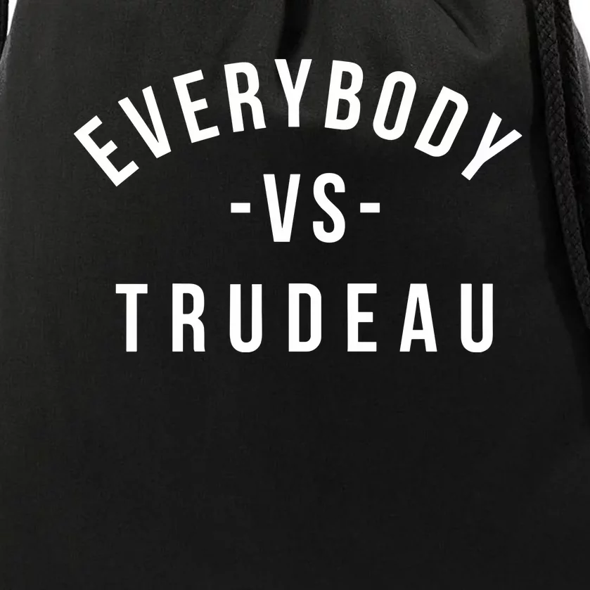 Jonathan Harvey Everybody Vs Trudeau Drawstring Bag