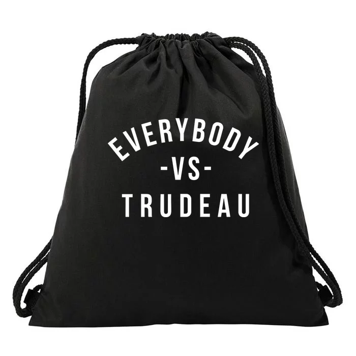 Jonathan Harvey Everybody Vs Trudeau Drawstring Bag