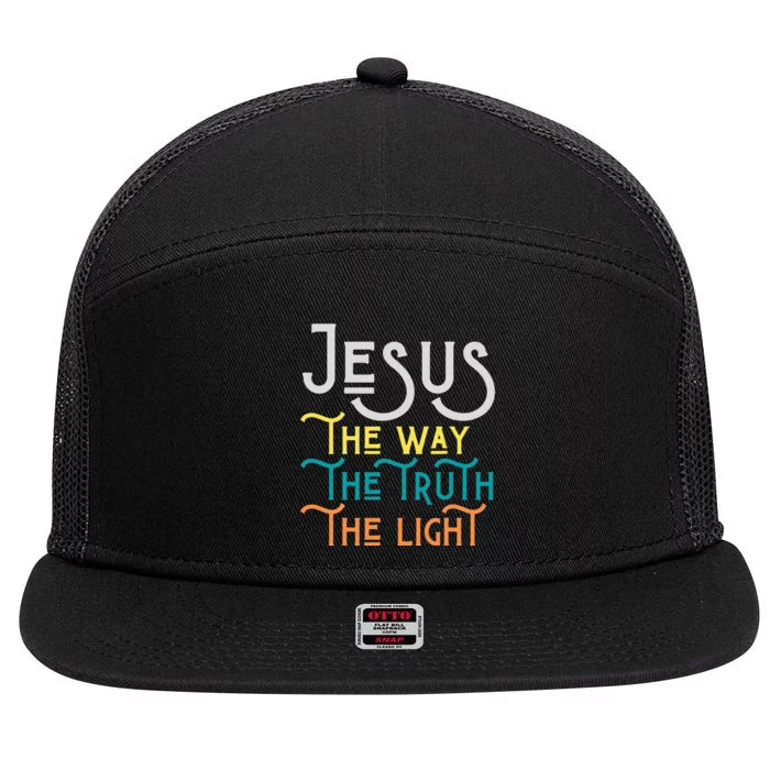 Jesus Happy Easter Family Mom Dad mother's day 7 Panel Mesh Trucker Snapback Hat