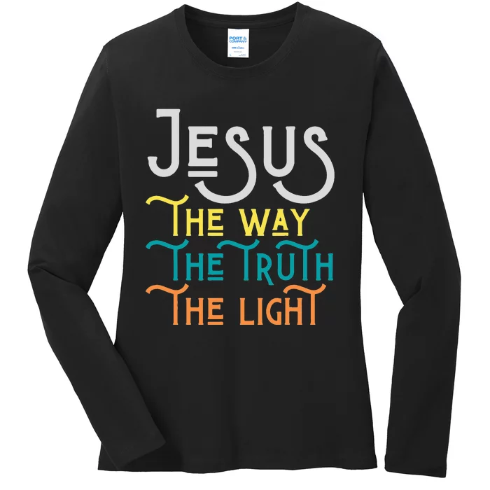 Jesus Happy Easter Family Mom Dad mother's day Ladies Long Sleeve Shirt