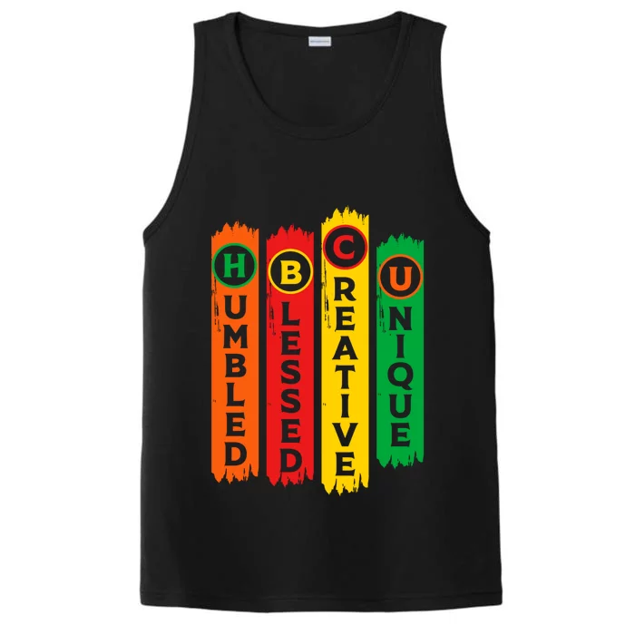 Juneteenth Hbcu Educated Melanin Black Independence Day Gift Performance Tank