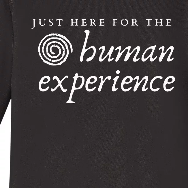 Just Here For The Human Experience Sacred Spiral Baby Long Sleeve Bodysuit