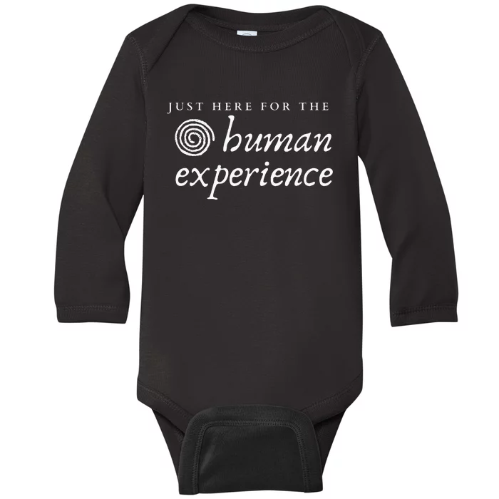 Just Here For The Human Experience Sacred Spiral Baby Long Sleeve Bodysuit