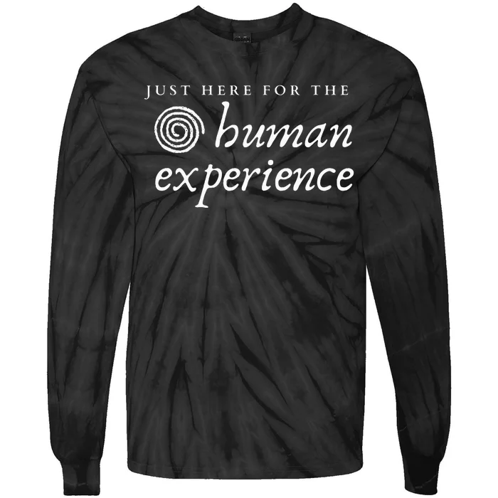 Just Here For The Human Experience Sacred Spiral Tie-Dye Long Sleeve Shirt