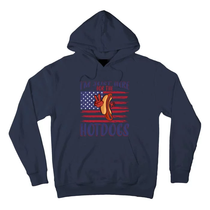 Just Here For The Hot Dogs Tall Hoodie