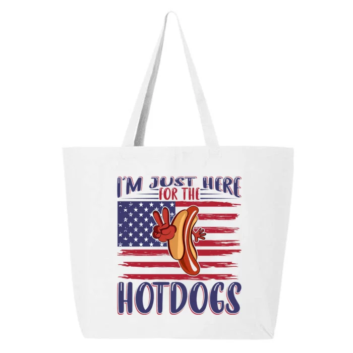 Just Here For The Hot Dogs 25L Jumbo Tote