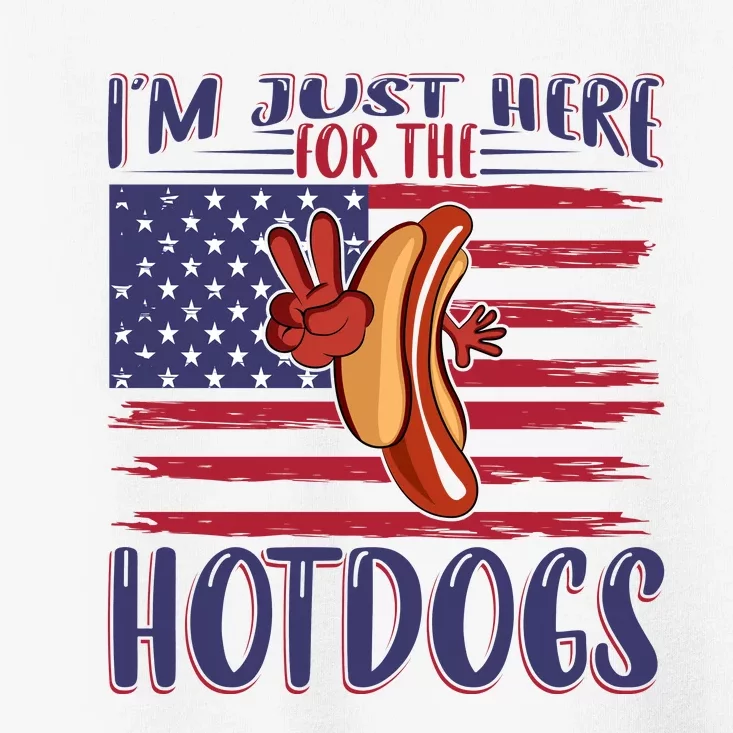 Just Here For The Hot Dogs Toddler T-Shirt