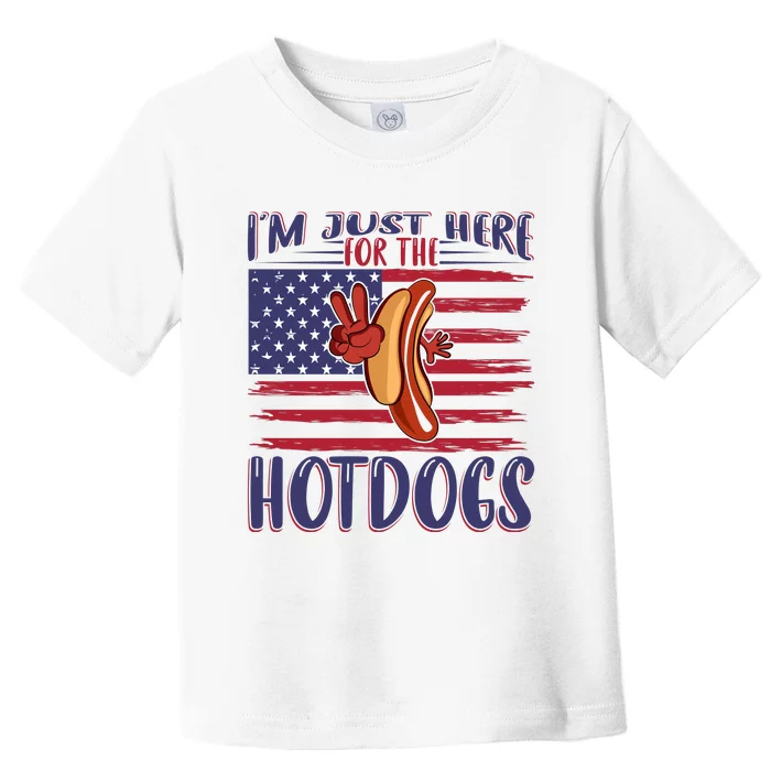 Just Here For The Hot Dogs Toddler T-Shirt