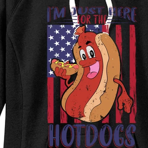 Just Here For The Hot Dogs Women's Fleece Hoodie