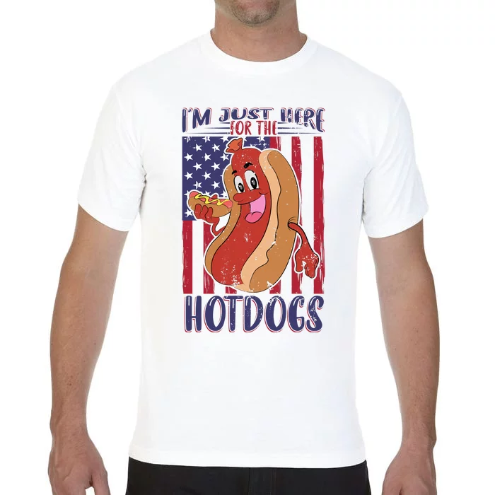 Just Here For The Hot Dogs Comfort Colors T-Shirt