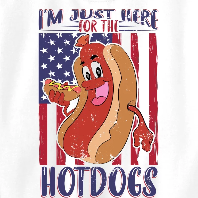 Just Here For The Hot Dogs Kids Sweatshirt