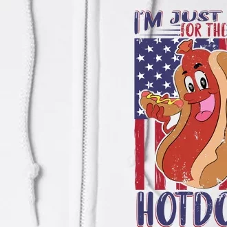 Just Here For The Hot Dogs Full Zip Hoodie