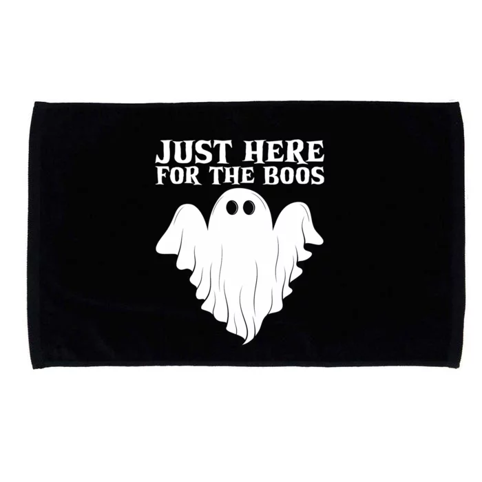 Just Here For The Boos Funny Ghost Microfiber Hand Towel