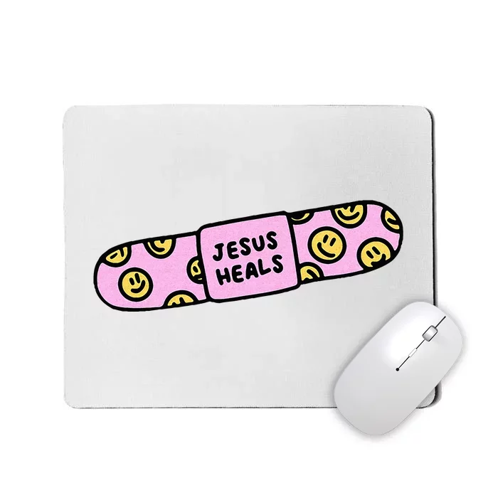 Jesus Heal Funny Christian Faith Healer Healing Mousepad